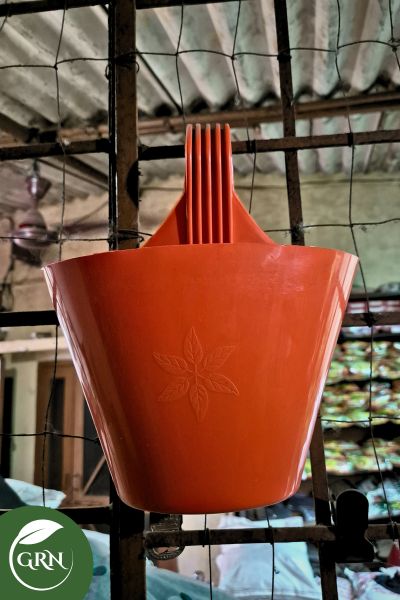 Light Red Plant Bucket