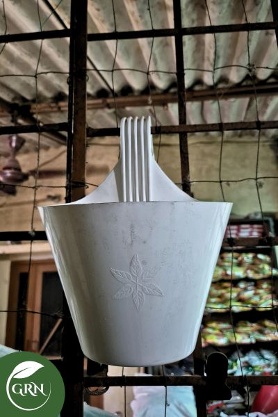 White Plant Bucket